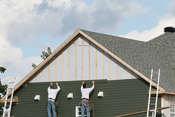 Professional Siding Repair technician working in Holmesville, OH